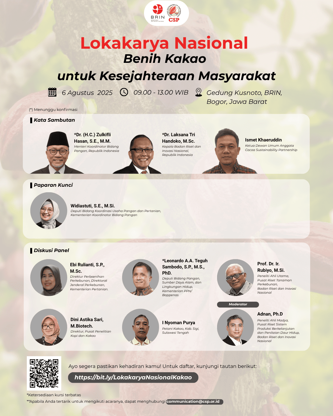 Lokakarya Nasional: Benih Kakao untuk Kesejahteraan Masyarakat 